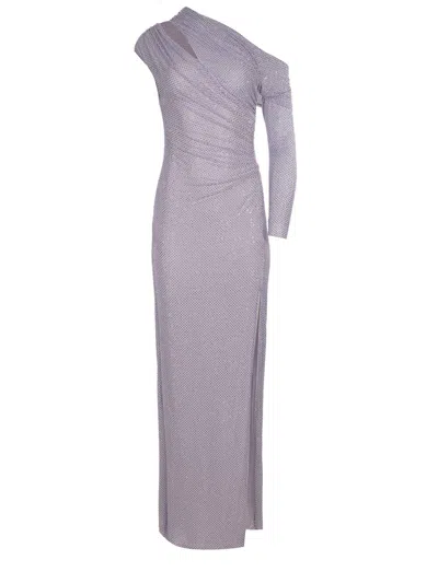 Self-portrait Dress Made Of Polyester. In Purple