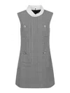 Self-portrait Sleeveless Prince Of Wales Check Mini Dress In Multi