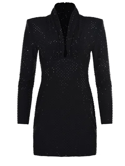 Self-portrait Dress  "rihinestones"