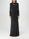 Self-portrait Self Portrait Long Mesh Dress With Rhinestones In Black