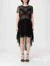 Self-portrait Dot Mesh Mini Dress