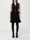 Self-portrait Pointelle-knit Sleeveless Mini Dress