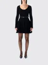 Self-portrait Ballerina Mini Dress In Black