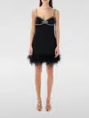 Self-portrait Dress  Woman Color Black In Black