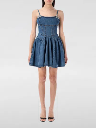 SELF-PORTRAIT DRESS SELF-PORTRAIT WOMAN COLOR BLUE,G90316009