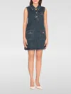 Self-portrait Self Portrait Women Denim Sleeveless Mini Dress In Blue
