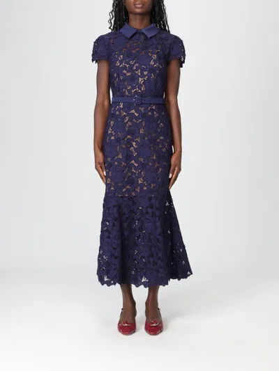 SELF-PORTRAIT DRESS SELF-PORTRAIT WOMAN COLOR BLUE,H78738009