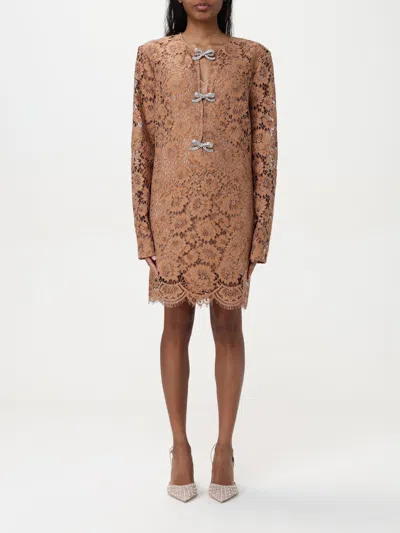 SELF-PORTRAIT DRESS SELF-PORTRAIT WOMAN COLOR BROWN,G71287032