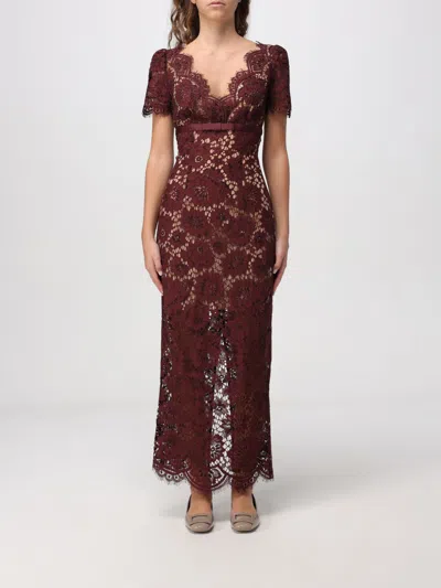 SELF-PORTRAIT DRESS SELF-PORTRAIT WOMAN COLOR BURGUNDY,H27546050