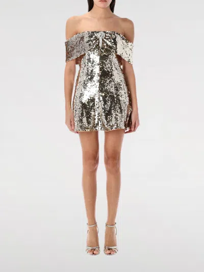 SELF-PORTRAIT DRESS SELF-PORTRAIT WOMAN COLOR GOLD,G44323047