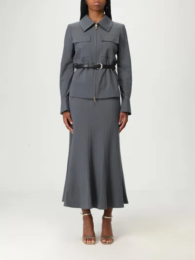 Self-portrait Dress  Woman Color Grey In Gray