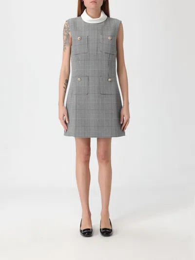 Self-portrait Dress  Woman Color Grey In Gray