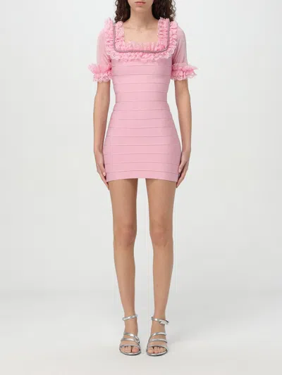 SELF-PORTRAIT DRESS SELF-PORTRAIT WOMAN COLOR PINK,G45407010