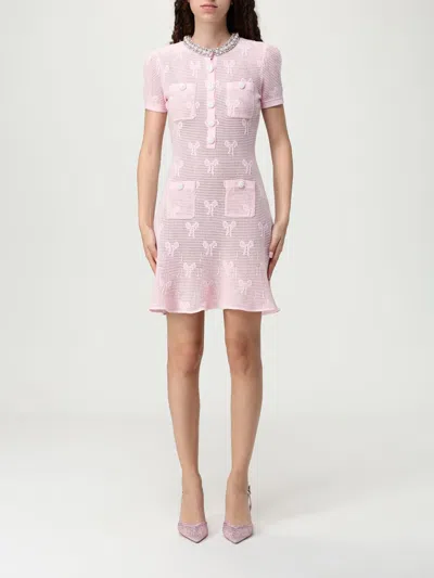 SELF-PORTRAIT DRESS SELF-PORTRAIT WOMAN COLOR PINK,H11974010
