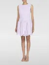 Self-portrait Sleeveless Lace Cotton Blend Mini Dress In Gray