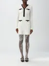 Self-portrait Vestido Midi - Blanco In White