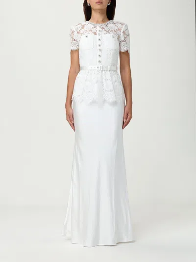 Self-portrait Dress  Woman Color White