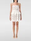 Self-portrait Belted Scalloped Broderie Anglaise Cotton-voile Mini Dress In White