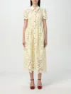 Self-portrait Yellow Lace Midi Dress