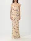 Self-portrait Self Portrait Yellow Floral Rhinestone Maxi Dress In Yellow