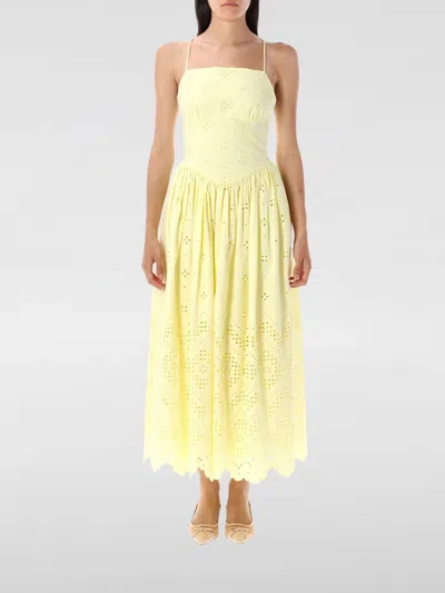 SELF-PORTRAIT DRESS SELF-PORTRAIT WOMAN COLOR YELLOW,H35969003