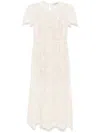 Self-portrait Lace Midi Dress In White