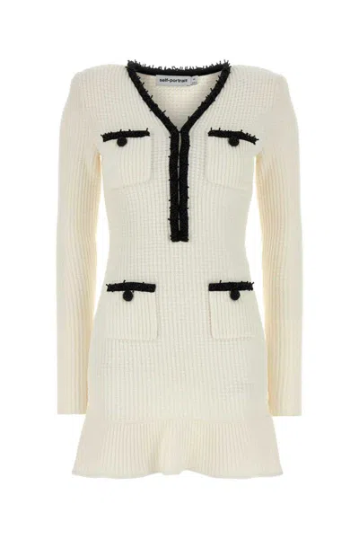 Self-portrait Dress In White