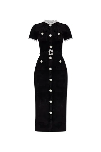SELF-PORTRAIT SELF-PORTRAIT DRESS WITH LACE INSERTS