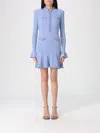Self-portrait Self Portrait Mini Ribbed Knit Short Dress With Pearl Embellishments In Multi