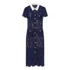 Self-portrait Self Portrait Women Lace Contrast Collar Midi Dress