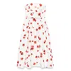 Self-portrait Floral Print Taffeta Midi Dress
