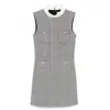 Self-portrait Sleeveless Prince Of Wales Check Mini Dress