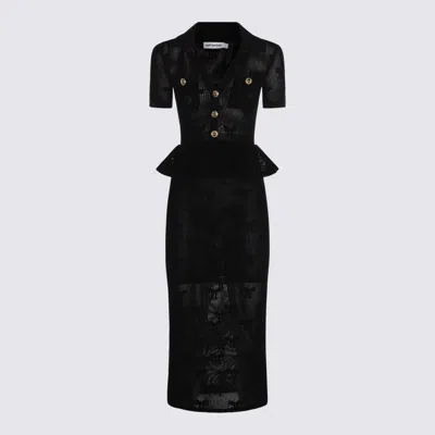SELF-PORTRAIT SELF-PORTRAIT BLACK COTTON DRESS