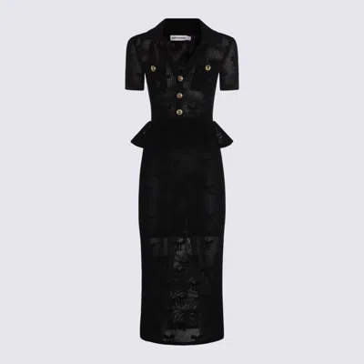 SELF-PORTRAIT SELF-PORTRAIT BLACK COTTON DRESS