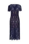 Self-portrait Short Sleeve Lace Midi Dress