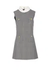 Self-portrait Sleeveless Prince Of Wales Check Mini Dress