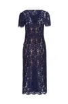 Self-portrait Short Sleeve Lace Midi Dress