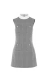 Self-portrait Sleeveless Prince Of Wales Check Mini Dress
