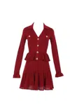 Self-portrait Dresses In Red