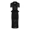 Self-portrait Self Portrait Women Bow Crochet Midi Dress In Black