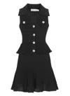 Self-portrait Pointelle-knit Sleeveless Mini Dress