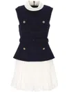 Self-portrait Chiffon Mini Dress - Women's - Polyamide/polyester/acrylic/polyesterwool
