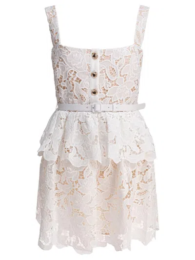 Self-portrait Dresses In Neutral