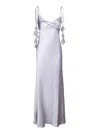 Self-portrait Flower Maxi Dress In Purple