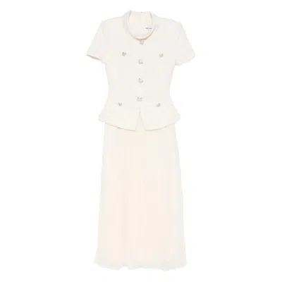 Self-portrait Dresses In White