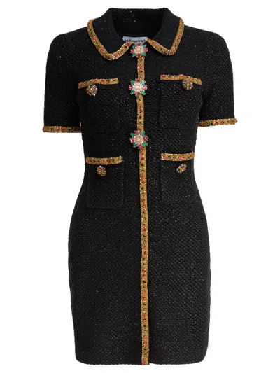 Self-portrait Black Cotton Dress