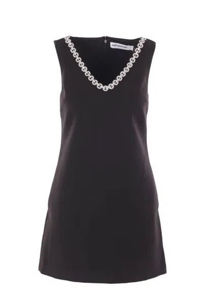 Self-portrait Dresses In Black