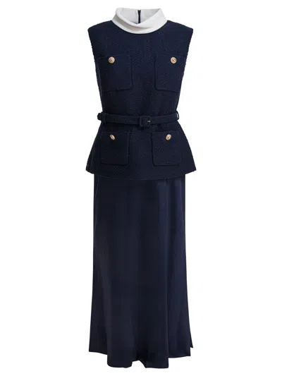 SELF-PORTRAIT DRESSES BLUE