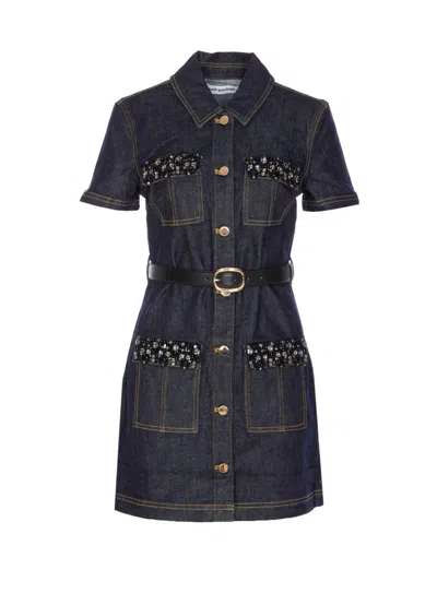 Self-portrait Dresses In Blue