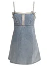 Self-portrait Blue Cotton Dress In Blue